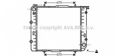 AVA QUALITY COOLING ms2038 -  Радиатор, охлаждение двигателя